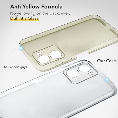 Image of Jkobi Lifetime Anti-Yellow Clear Back Cover Case for Redmi 15A 5G (Sleek Hard Crystal | Shockproof and Camera Protection)