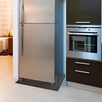 Refrigerators Mat, Multifunctional Home Appliance Mat Slip Resistant Under the Refrigerators Mat Protect refrigerators and floors, 36" x 36"