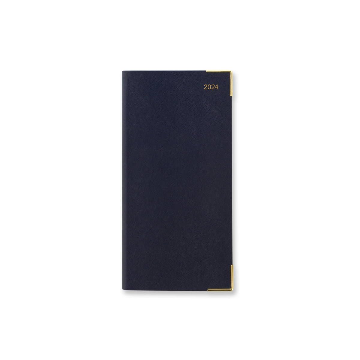 LETTSClassic Slim month to view 2024 diary - dark blue