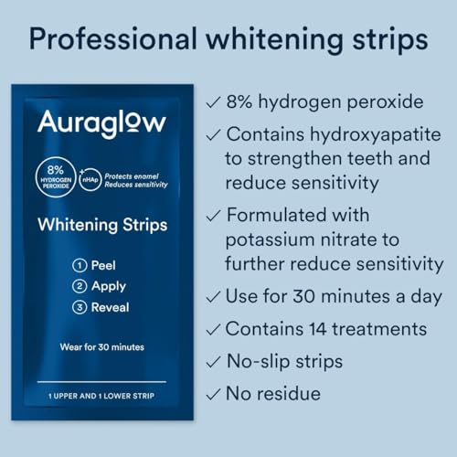Auraglow B09KF4T4WK Teeth Whitening Strips thumb #1
