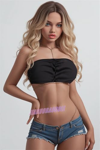 Image of Realistic Sex Dolls, Full Size Sex Doll Big Jelly Boobs Life Size Sex Doll for Men with Metal Skeleton Full Body Silicone Sex Dolls Tight Vagain Anal Adult Sex Toy Male Masturbator 5.0FT
