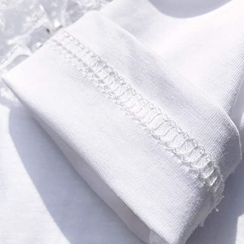 Girl Lace Bolero Cardigan Shrug - Little Girl Long Sleeve Shrug Sweater with Pearls 2-11 Years4