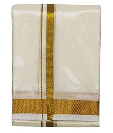 CMK PATTU Men's Silk Dhoti Veshti 15 