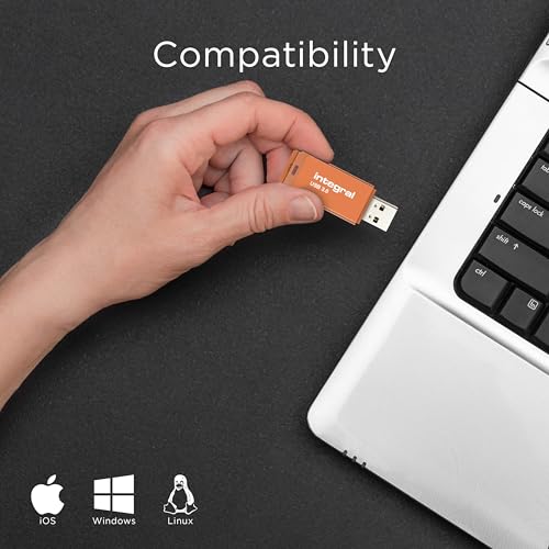 Integral Neon USB 3.0 64GB Flash Drive 3-Pack (Blue/Yellow/Orange) - Image 2