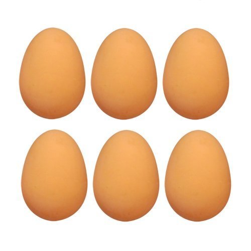 3 x 6 x bolas de goma para huevos rebotantes, huevos falsos