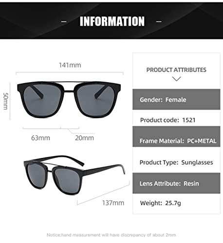 XINXIN Street Shot Retro Square Frame Men's Sunglasses, Outdoor Holiday Glasses (Color : E, Size : Medium)3