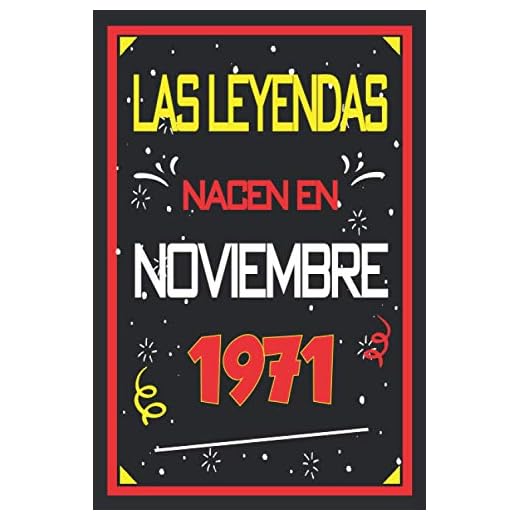 Las leyendas nacen en noviembre 1971: 49 años. Libro de visitas, cuaderno, 110 páginas de felicitaciones, idea de regalo, regalo de aniversario para pareja, niño, mujer, hombre