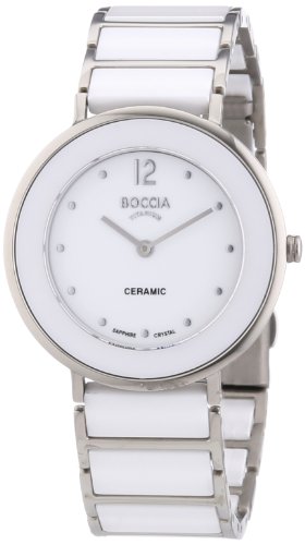 Preisvergleich Produktbild Boccia Damen-Armbanduhr Analog Quarz Keramik 3209-01