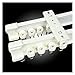 HXYIYG Binario Tenda Soffitto,Binari per Tende 1-3 Metri Tenda Doppia Traccia Curva Balcone Balcone Diapositiva Slide Rail Guida Guida Binario Accessorio for Cinturino Pieghevole