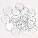 20 Round Clear Glass Tile Wafers