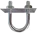 U Bolt, Zinc, 5/16-18, Pipe 1 In, Pk10