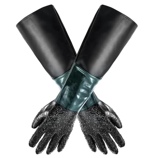 How to sandblast with a pressure washer Rubber Sandblaster Gloves with Protection