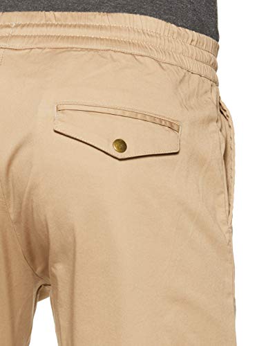 Image of Amazon Brand - Symbol Men's Slim Fit Cotton Joggers (AW17TRS-08-10 Lucky Beige 32W x 29L)