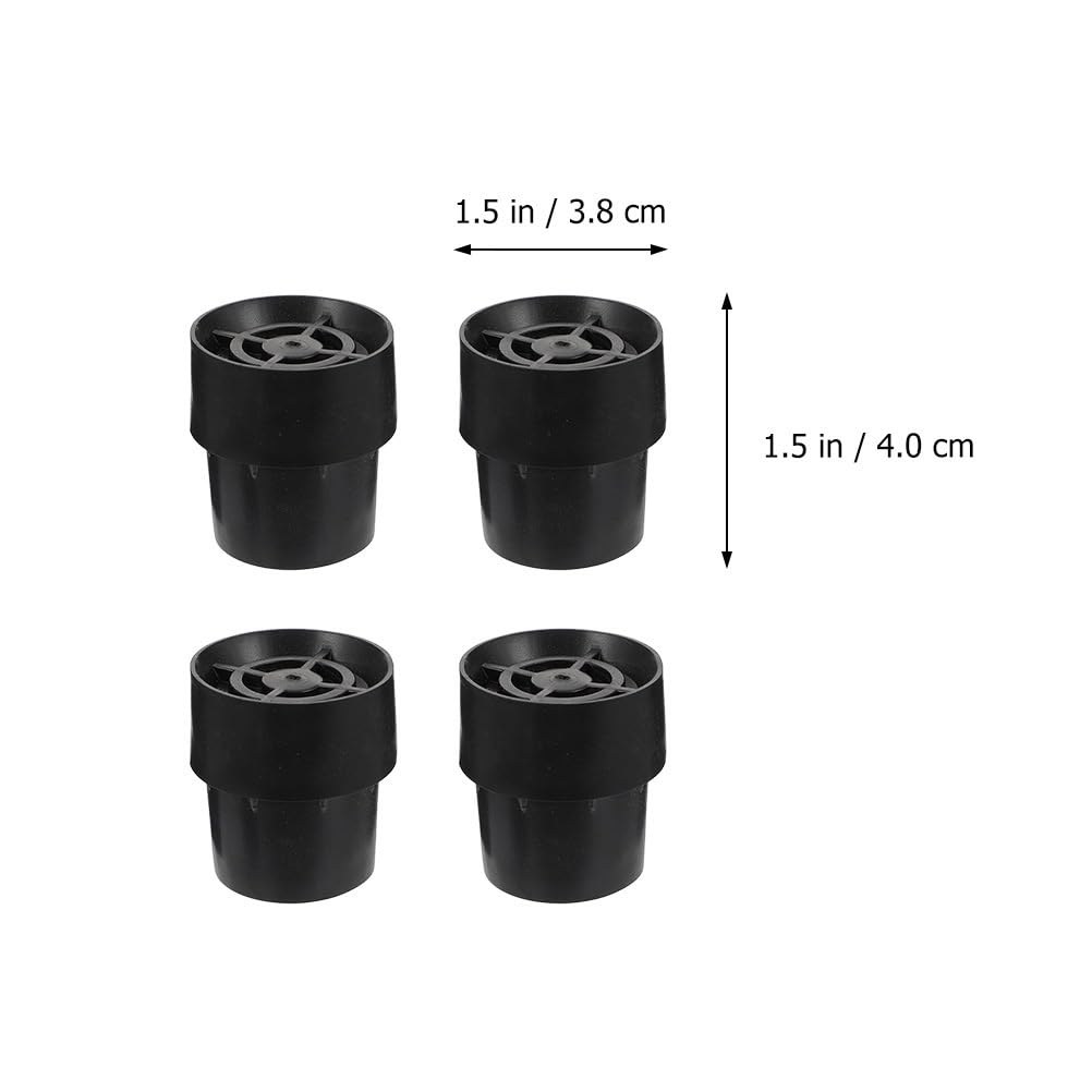BESPORTBLE Replacement Mini Trampoline Leg Cap Tips, 8Pcs Rubber Cap Tips Floor Pads for Trampoline Leg Covers Non Slip Foot Pad Black - Image 3