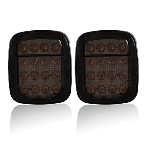 Feu stop haut montage LED pour Jeep Wrangler YJ TJ lentille fumée de secours arrière