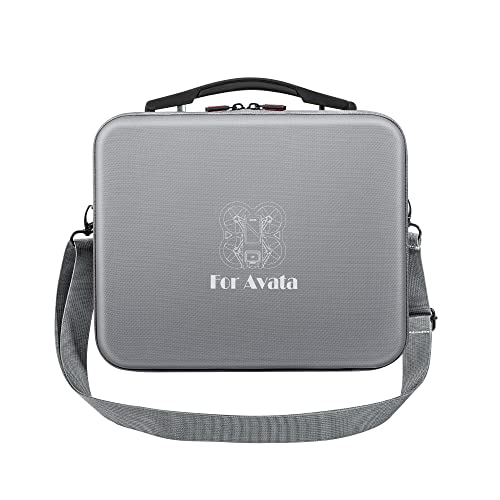 UBEIYI Tasche für DJI Avata, Modische Wasserabweisende Tragetasche Aufbewahrungstasche Koffer Reise Schutztasche aus PU-Leder mit Schultergurt für DJI Avata Kompatibel mit DJI Goggles 2 Drone Zubehör Cover