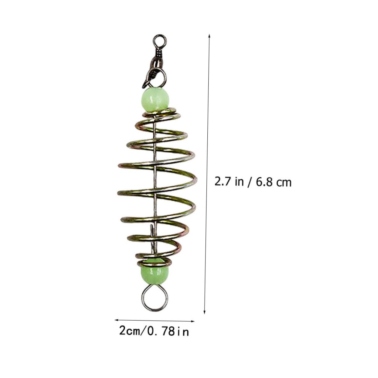 Toddmomy 20Pcs Portable Luminous Fishing Bait Durable Carbon Steel Fishing Accessories for Outdoor Enthusiasts Present for Fishing Lovers Shape Design Enhanced Catching