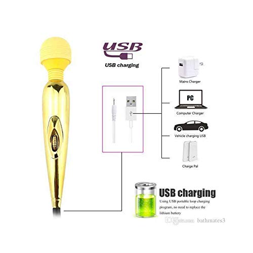 VIBRADOR VARINHA MÁGICA MULTIVIBRAÇÕES METALIZADO