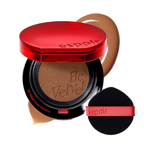 Image of ESPOIR Be Velvet Cushion Foundation #37 Deep Maple | Quick and Easy Coverage with Long-lasting Color by Zero Oxidation, Velvety Smooth Finish & Lightweight Formula, Vegan, Korean Makeup, 0.46 oz