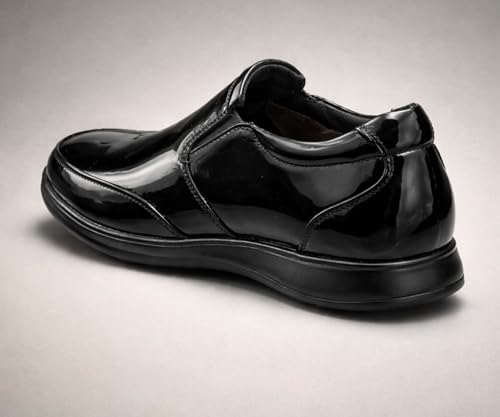 Image of Kraasa Men's Formal Slip-On Shoes | Vegan Leather Upper | Airmix Sole | High Cushioning | Lightweight & Comfortable