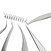 Quewel Eyelash Extension Tweezers Set Eyelash Applicator Tool Curved and Straight pointed Tweezers Lash Extension Supplies Stainless Steel Precision Tweezers Silver (Matte,5 pcs)
