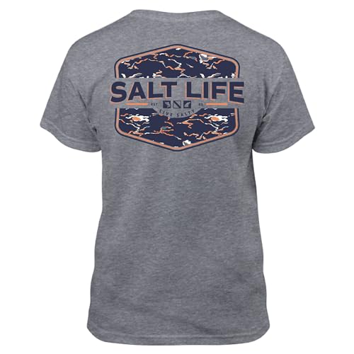 Salt Life Unisex-Child Tactical Camo Youth Short Sleeve Tee