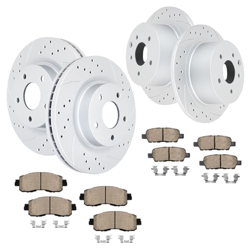 Image of Acinoparts Front and Rear Brake Kit Replacement for Nissan Altima 2013-2025