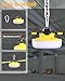 JC-LGL LED Construction String Light 100FT, 130W 16000Lm Industrial LED String Work Lights with 10 Bulbs, Linkable 5000K Super Bright Temporary Lighting for Construction Site, Job Site, Work Site