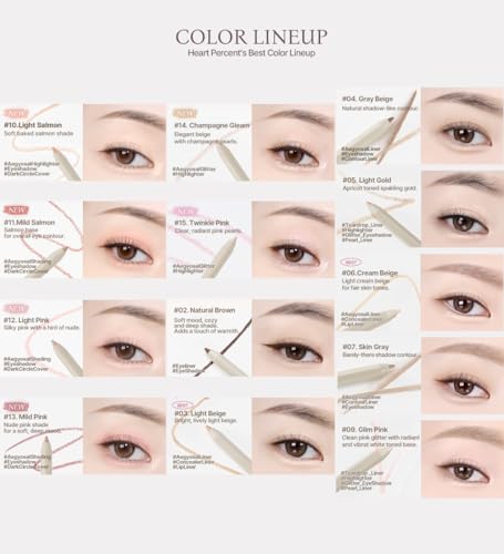 Heart Percent Dote On Mood Gel Eyeliner Retráctil miniatura 3