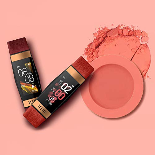 KKmoon Pulseira inteligente para mulheres Freqüência cardíaca Pressão sanguínea Monitoramento de oxi