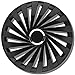 Produktbild Radkappen 14 Zoll schwarz glänzend Radzierblenden 4er Set - Imperium Radblenden für Stahlfelgen - Zierkappen