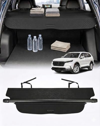 Powerty Cargo Cover for 2023-2025 2026 Honda CRV Retractable Trunk Cover Trunk Shielding Shade for CRV Accessories Cargo Luggage Cover No Gap (NOT for Sport Touring Hybrid)