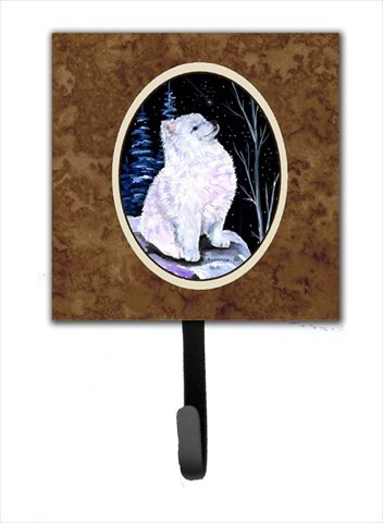 Starry Night American Eskimo Leash Holder Or Key Hook