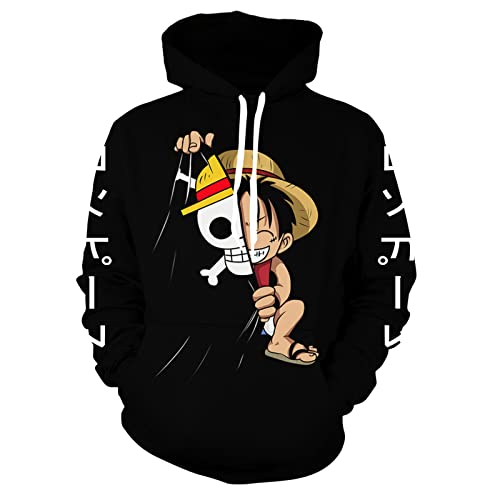 Ioajam Men And Women Fashion 3D Printing Anime Hoodie Unisex Pullovers Sweatshirt Sports Tops Hz01-Xx-Large #TOP1