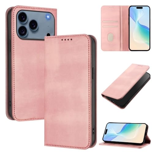 Étui pour iPhone 17 rose style rétro pour organiser vos sorties légères