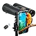 Universal Phone Adapter Mount 360° Rotation - Fits 16-50mm Eyepieces for Telescope/Microscope/Spotting Scope/Birdwatching Clamp High-Strength Stable Mount (Equipped with Wireless Shutter Mode)
