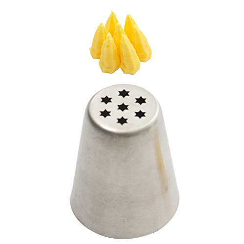 DECORA NR Blistered Big Serrated Grass/Stamens Nozzle Number 16, 12 x 7 x 4 cm, Silver