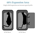 Transportbox Katze Transportbox Hund Faltbare Hundetragetasche, Faltbare Katzentragetasche mit Schultergurt, Transporttasche von Haustiere Hund & Katze im Auto oder in der Flugzeug, Grau – Bild 3