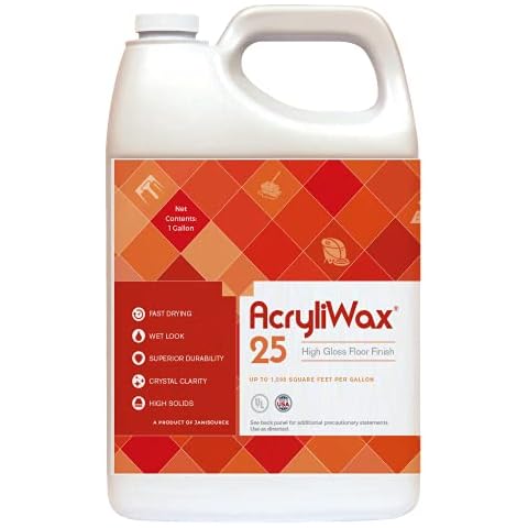 Jani-Source Acryliwax 25 High Gloss Commercial Floor Wax & Floor Finish 1 Gallon… Cover