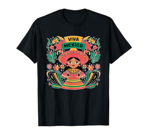 Viva Mexico Mexican Independence Day | Mexicana pour femmes T-Shirt