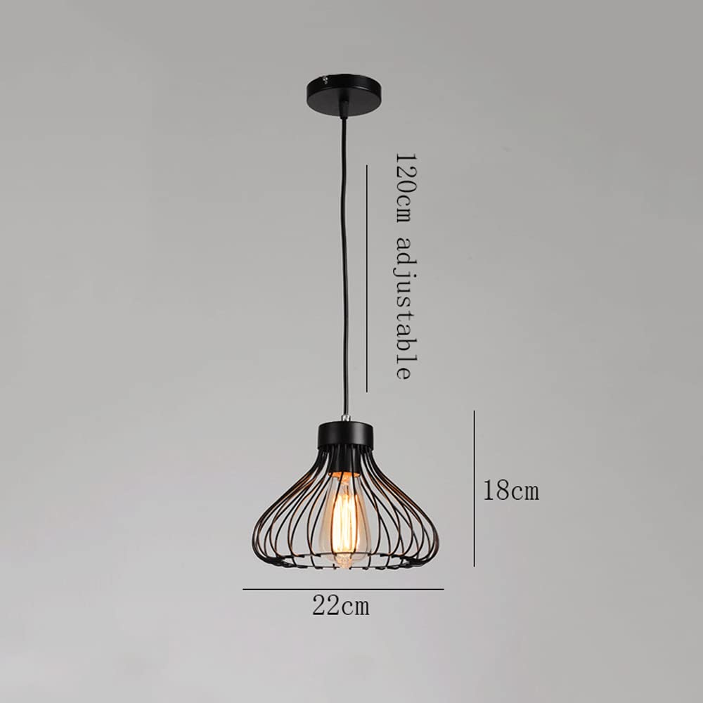 Agriturismo Light Fixtures Cucina Isola Appeso Lampada Appeso Lampada industriale Lampada a sospensione Retro Light Black Light Fixture Luci di metallo for camera da letto Rugby Foyer Light Fixture