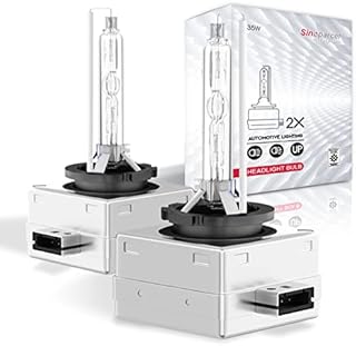 Sinoparcel D1S/D1R Xenon Bulb -2 Years Warranty- 35W 85V 8000K HID Headlight Replacement -Discharge Lamp -Pack of 2