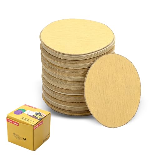 Disques de ponçage ronds 125mm grain 60 en oxyde d'aluminium sans trou waltyotur Lot de 100