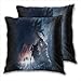 anzonto Lot de 2 housses de coussin décoratives Batman pour canapé, lit, chaise, 50 x 50 cm