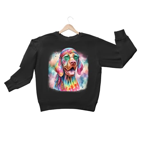 Hippie Dog Portrait Watercolor Tie-dye Vintage Styles Adult Youth T-Shirt Hoodie Sweatshirt 5