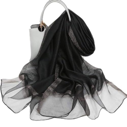 Foulards en soie anti-courants d'air : grand châle en gaze léger