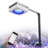 PopBloom RL90 WiFi LED Aquarium Light Marine Aquarium LED Fish Tank Lamp Lighting Saltwater Reef Aquarium Light for Coral SPS/LPS (WiFi Light, with Arm Kit)