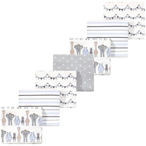 Image of Luvable Friends Little Treasure Flannel Receiving Blankets 7pk