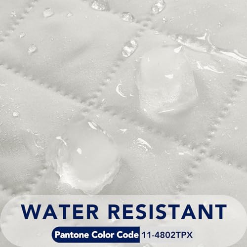 Image of PureFit Reversible Quilted Sofa Cover, Water Resistant Slipcover Furniture Protector, Washable Couch Cover with Non Slip and Elastic Straps for Kids, Dogs, Pets (XX Large, Ivory /Ivory)