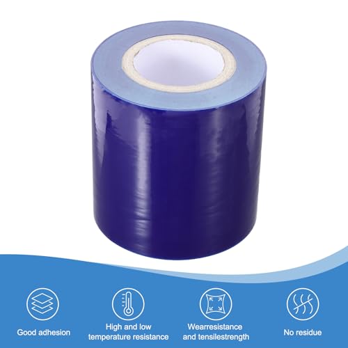 Image of PATIKIL Removable Protective Film Tape, 6 Inch x 656 ft PE Surface Protective Scratch Film Tape Roll for Furniture Electrical Appliances Plastic Hardware Low Stickiness Blue